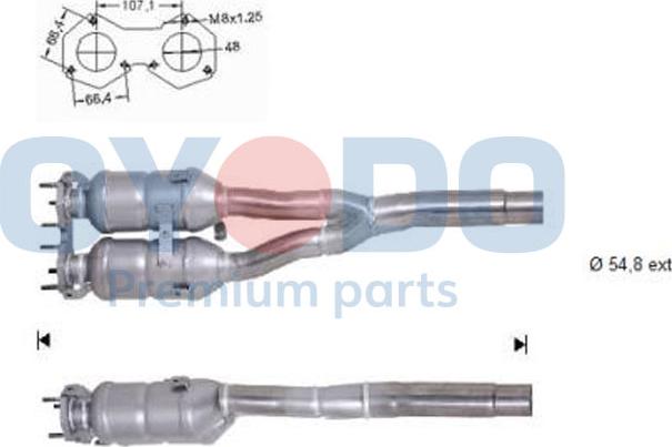 Oyodo 10N0144-OYO - Katalizators www.autospares.lv