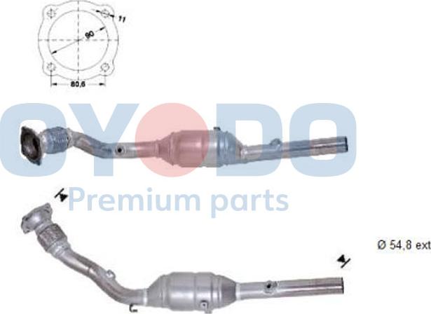 Oyodo 10N0141-OYO - Katalizators www.autospares.lv