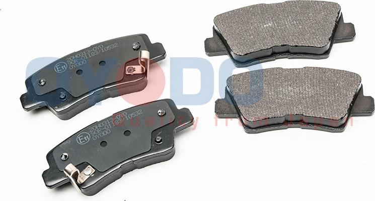 Oyodo 20H0313-OYO - Тормозные колодки, дисковые, комплект www.autospares.lv