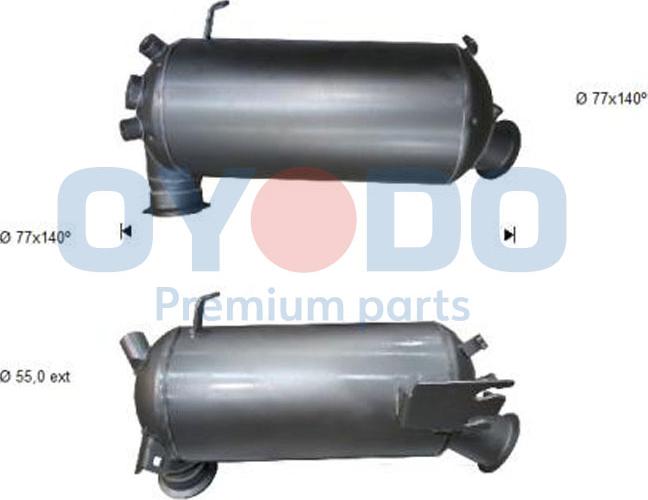 Oyodo 20N0047-OYO - Nosēdumu / Daļiņu filtrs, Izplūdes gāzu sistēma autospares.lv