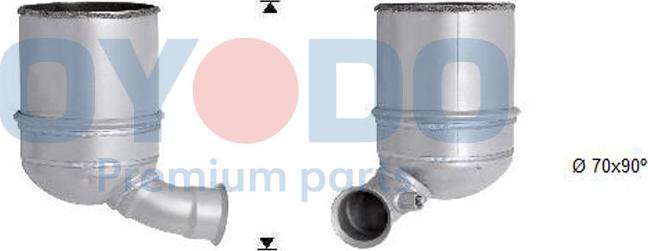 Oyodo 20N0014OYO - Nosēdumu / Daļiņu filtrs, Izplūdes gāzu sistēma www.autospares.lv