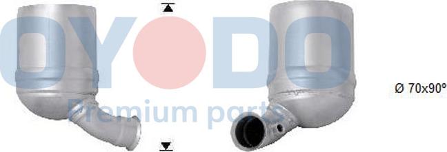 Oyodo 20N0012OYO - Nosēdumu / Daļiņu filtrs, Izplūdes gāzu sistēma www.autospares.lv