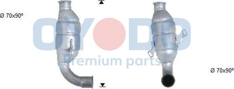 Oyodo 20N0089-OYO - Katalizators www.autospares.lv