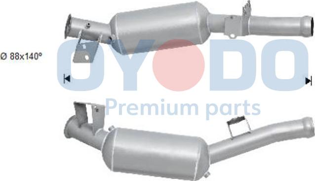 Oyodo 20N0134-OYO - Сажевый / частичный фильтр, система выхлопа ОГ www.autospares.lv