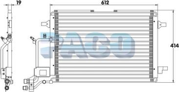 PACO CL3067 - Kondensators, Gaisa kond. sistēma www.autospares.lv