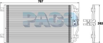 PACO CL3871 - Kondensators, Gaisa kond. sistēma www.autospares.lv