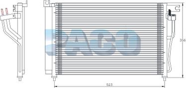 PACO PL5365 - Kondensators, Gaisa kond. sistēma www.autospares.lv