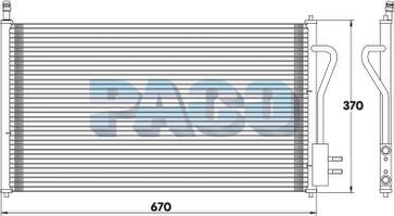 PACO PL3183 - Kondensators, Gaisa kond. sistēma www.autospares.lv