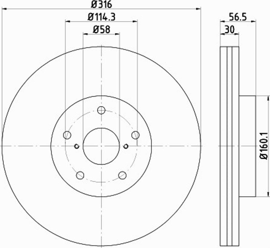 Pagid 54992PRO - Bremžu diski www.autospares.lv