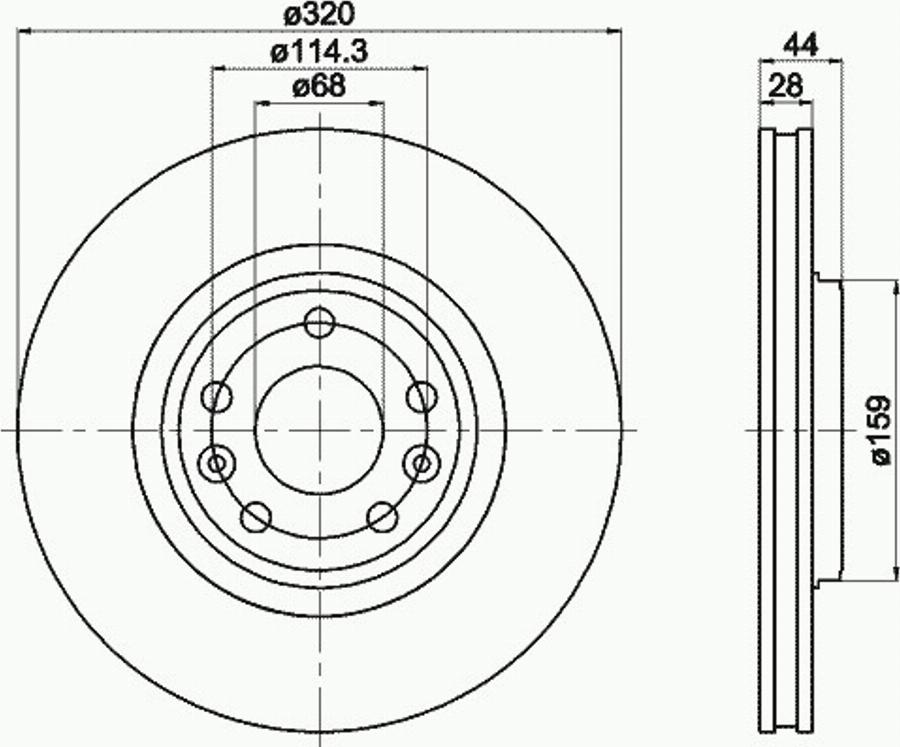 Pagid 54954PRO - Bremžu diski www.autospares.lv