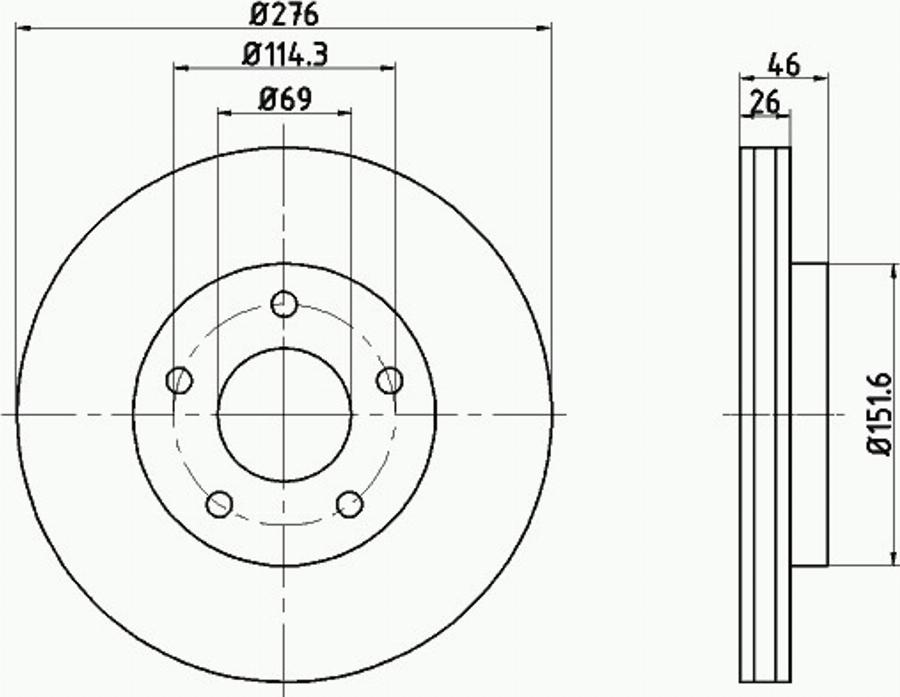 Pagid 54974PRO - Bremžu diski www.autospares.lv