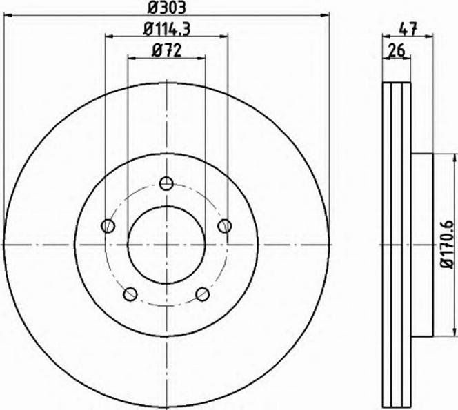 Pagid 54977PRO - Bremžu diski www.autospares.lv