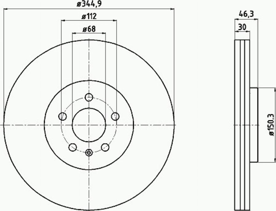 Pagid 54439PRO - Bremžu diski www.autospares.lv