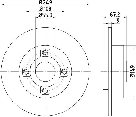 Pagid 54546 - Bremžu diski www.autospares.lv