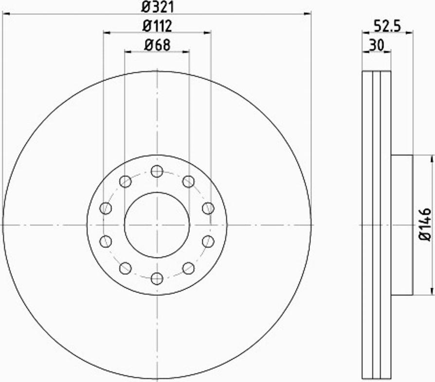 Pagid 54547PRO - Bremžu diski autospares.lv