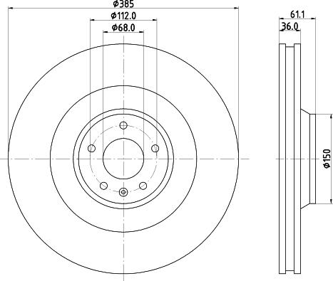 Pagid 54513 - Brake Disc www.autospares.lv