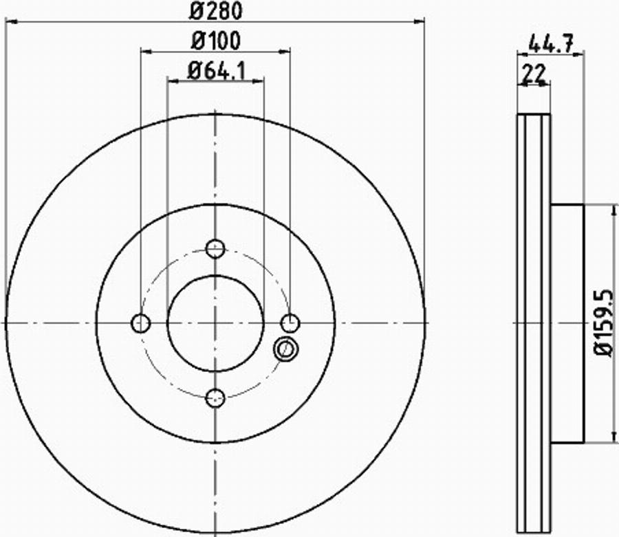 Pagid 54579PRO - Bremžu diski www.autospares.lv