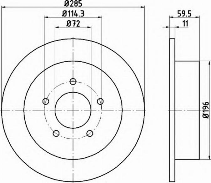 Pagid 54694PRO - Bremžu diski www.autospares.lv