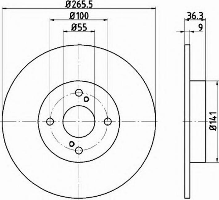 Pagid 54692PRO - Bremžu diski www.autospares.lv