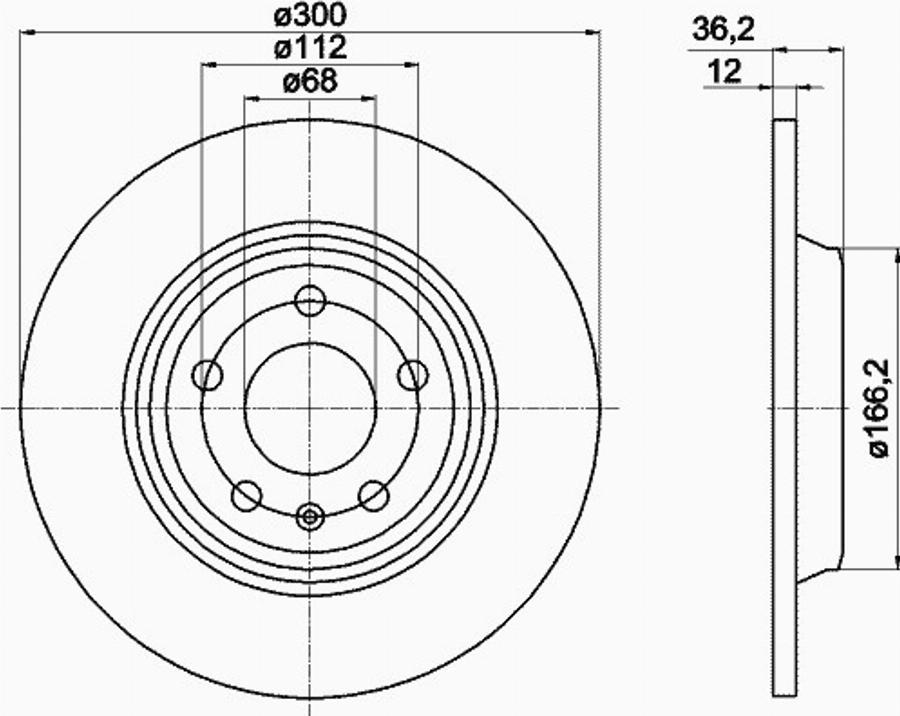 Pagid 54601PRO - Тормозной диск www.autospares.lv