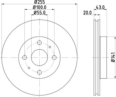 Pagid 54156 - Bremžu diski www.autospares.lv