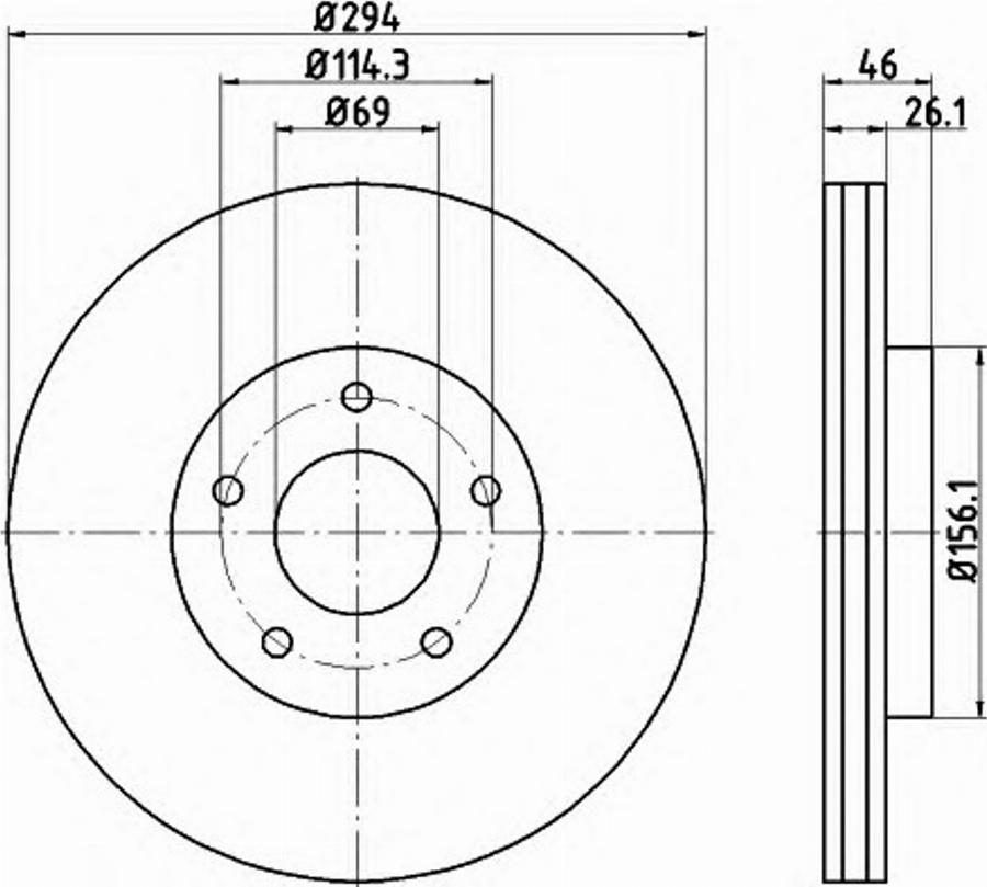 Pagid 54844PRO - Bremžu diski www.autospares.lv