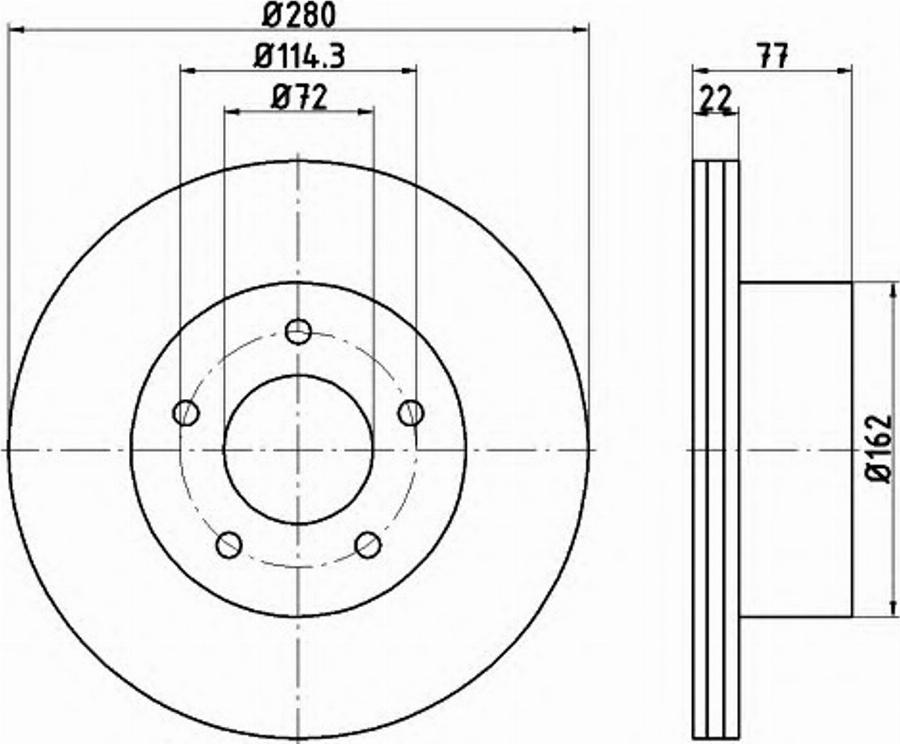 Pagid 54843PRO - Bremžu diski www.autospares.lv