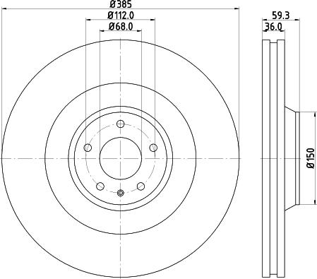 Pagid 54842 - Brake Disc www.autospares.lv