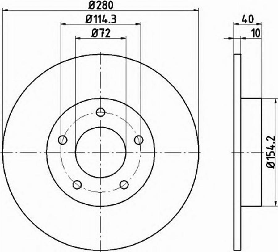 Pagid 54814PRO - Bremžu diski www.autospares.lv