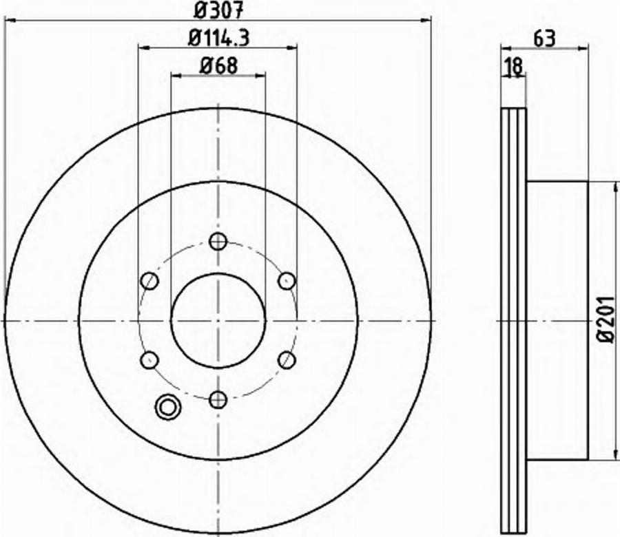 Pagid 54816PRO - Bremžu diski autospares.lv