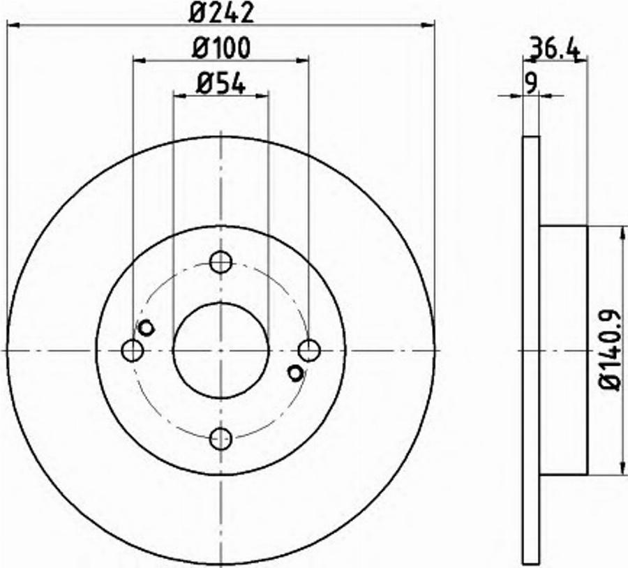 Pagid 54813PRO - Bremžu diski www.autospares.lv