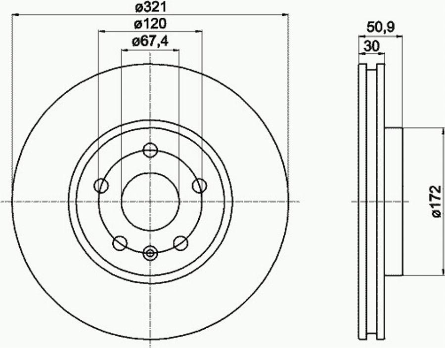 Pagid 54870PRO - Bremžu diski www.autospares.lv