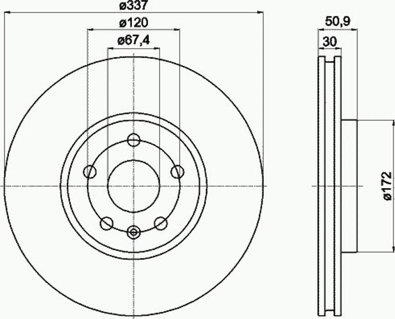 Pagid 54871PRO - Bremžu diski www.autospares.lv