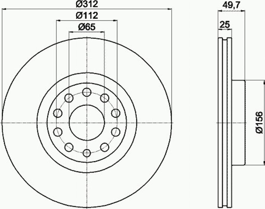 Pagid 54205PRO - Тормозной диск www.autospares.lv