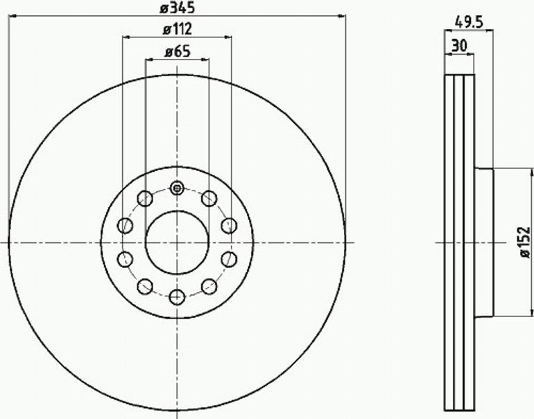 Pagid 54206PRO - Bremžu diski autospares.lv