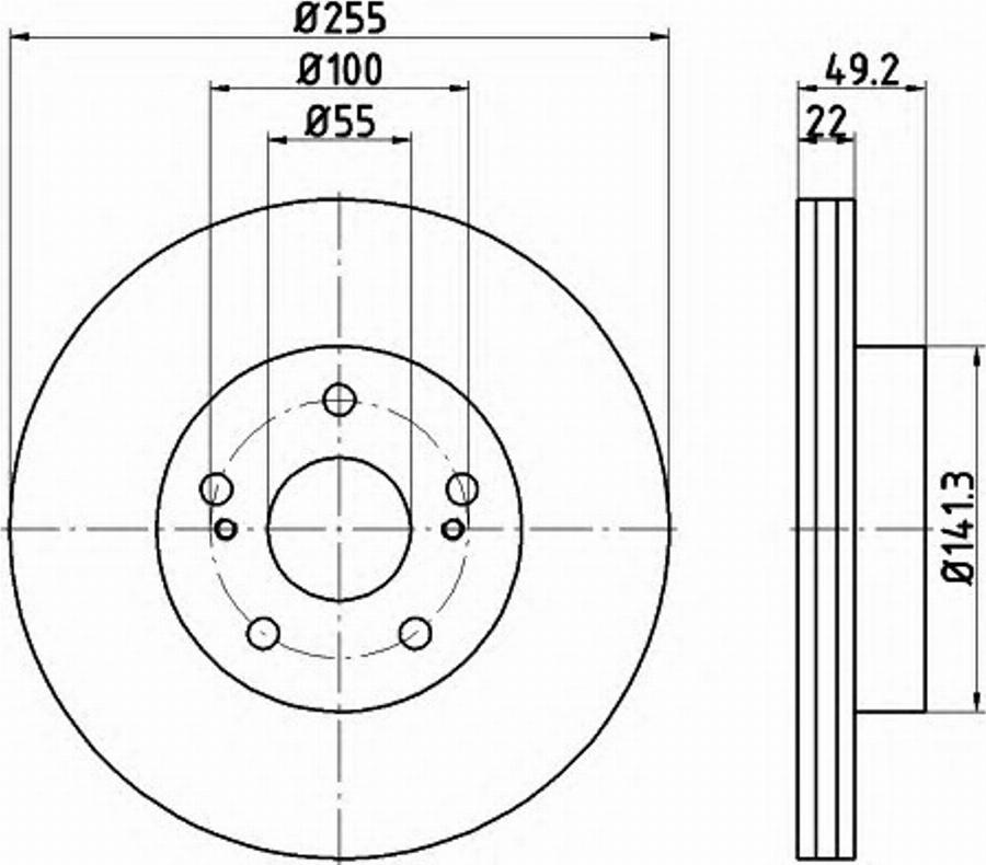 Pagid 54795PRO - Bremžu diski www.autospares.lv