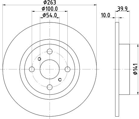 Pagid 54793 - Brake Disc www.autospares.lv