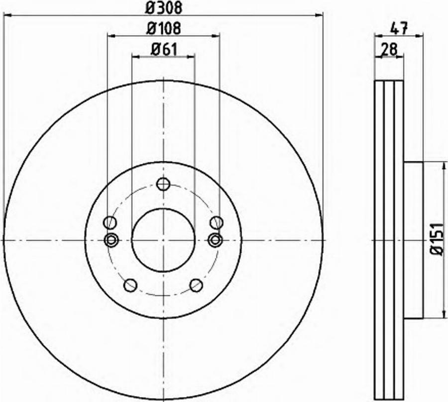 Pagid 54740PRO - Bremžu diski autospares.lv