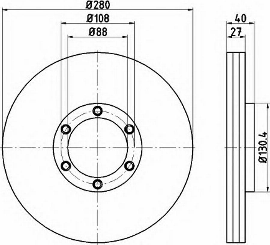 Pagid 54748PRO - Bremžu diski www.autospares.lv