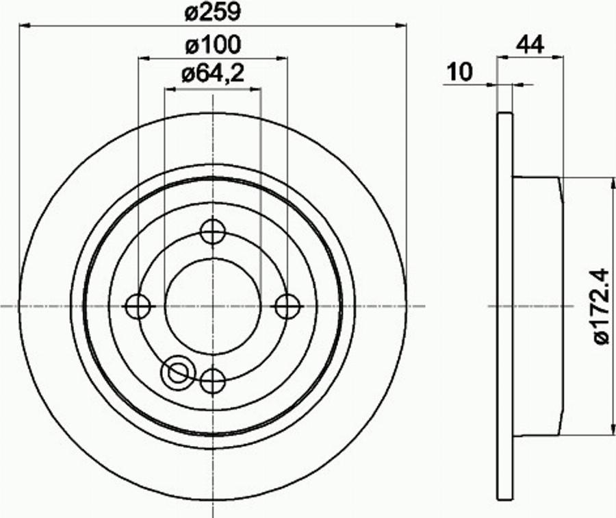 Pagid 54750PRO - Bremžu diski www.autospares.lv