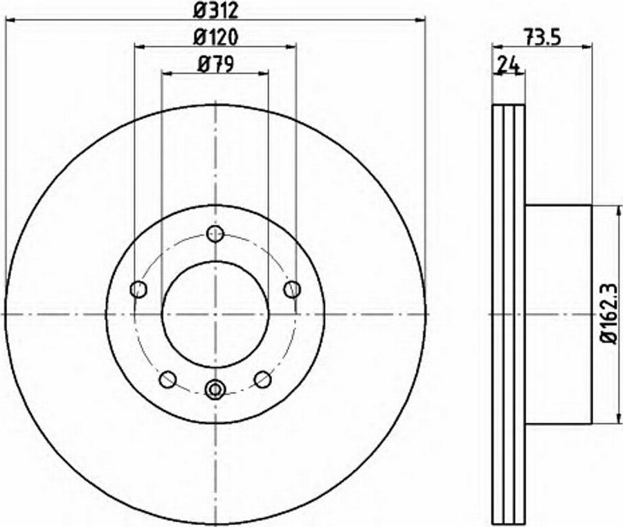 Pagid 54761PRO - Bremžu diski www.autospares.lv