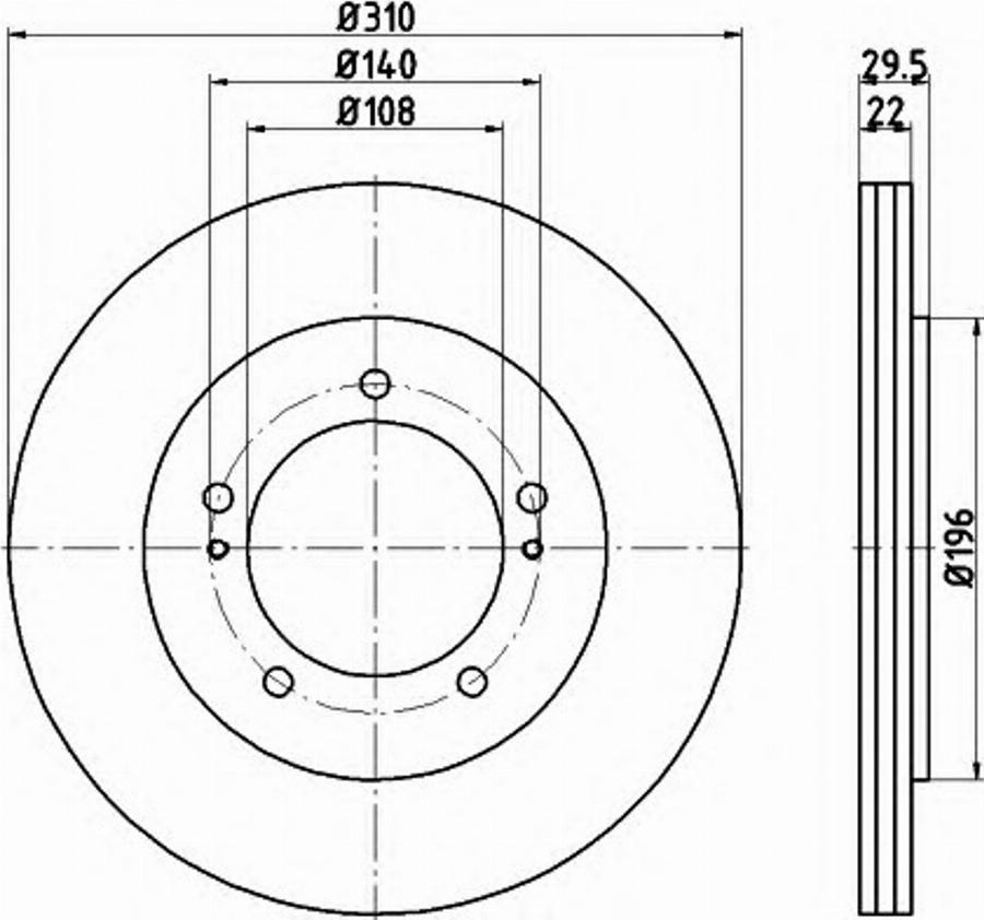 Pagid 54705PRO - Bremžu diski www.autospares.lv