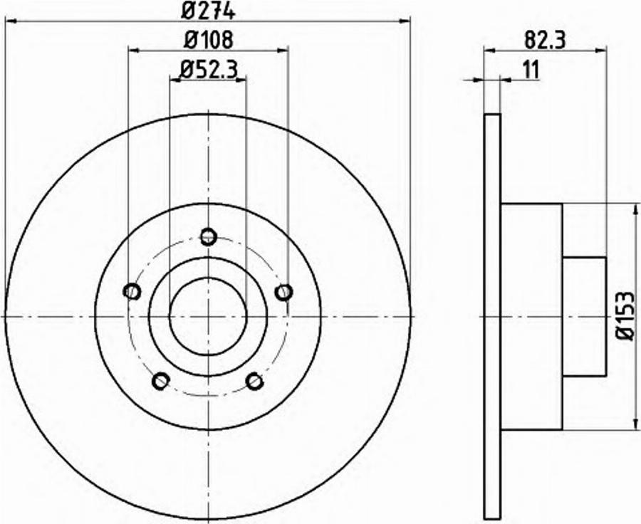 Pagid 54714PRO - Bremžu diski www.autospares.lv