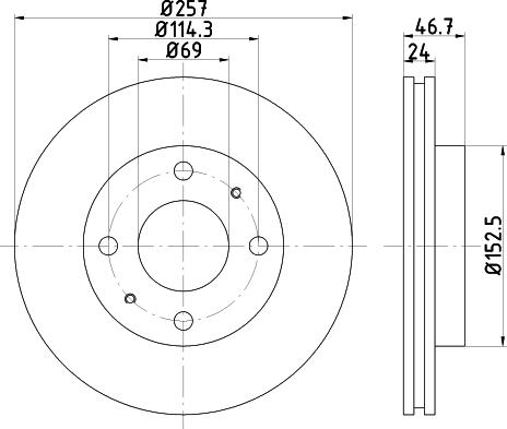 Pagid 54739 - Bremžu diski www.autospares.lv