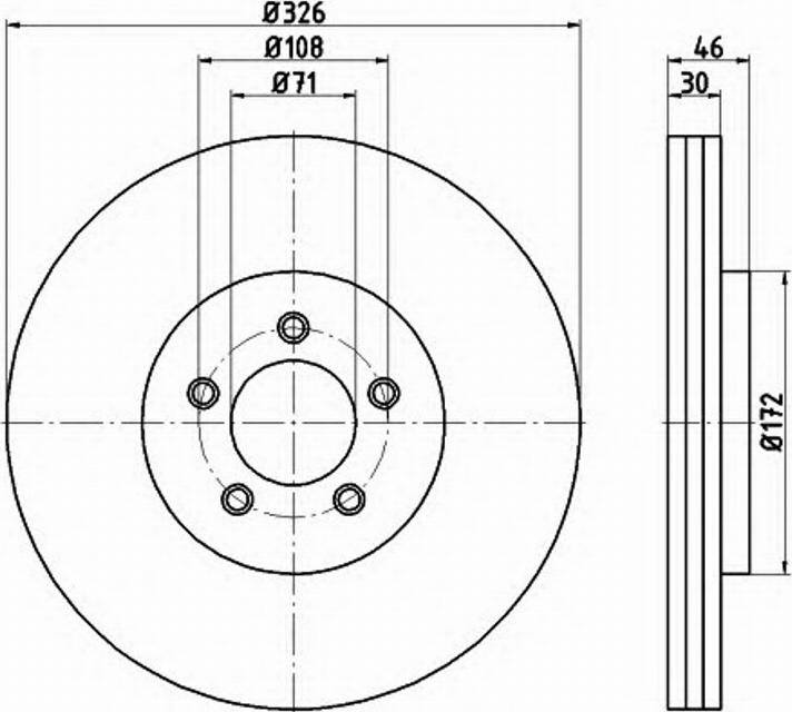 Pagid 54735PRO - Bremžu diski www.autospares.lv