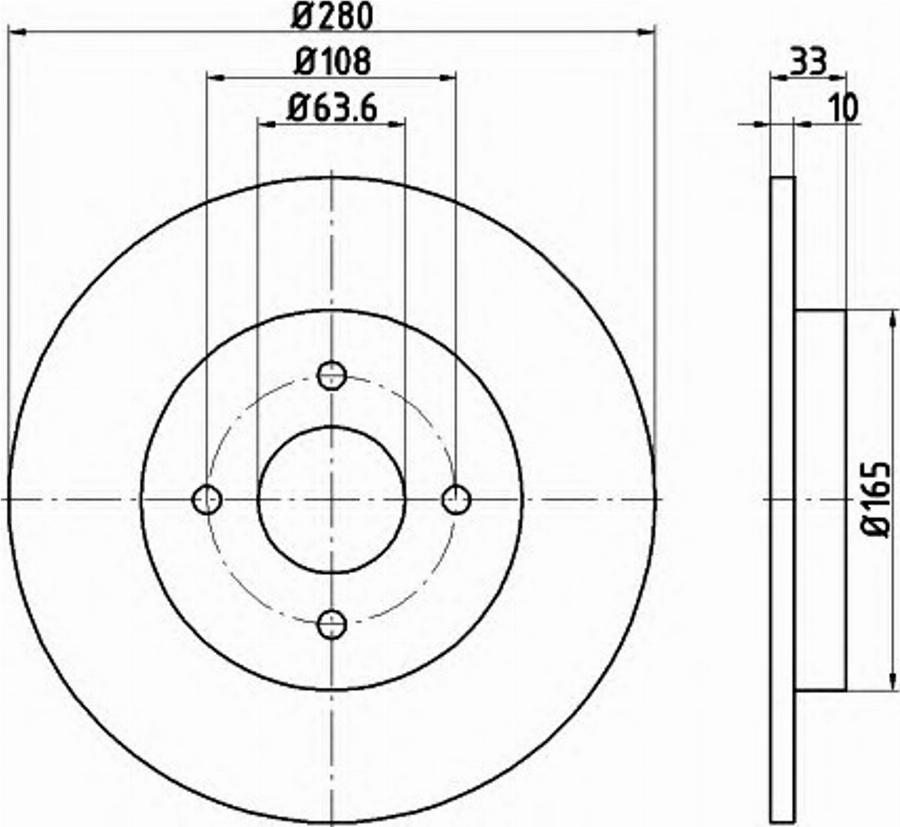 Pagid 54724PRO - Bremžu diski www.autospares.lv