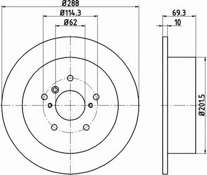 Pagid 54720PRO - Bremžu diski www.autospares.lv