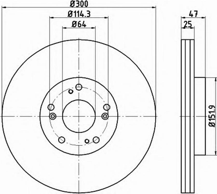 Pagid 54779PRO - Bremžu diski www.autospares.lv