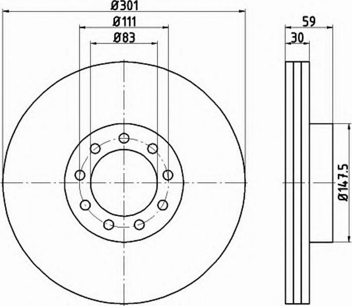 Pagid 54776PRO - Bremžu diski www.autospares.lv