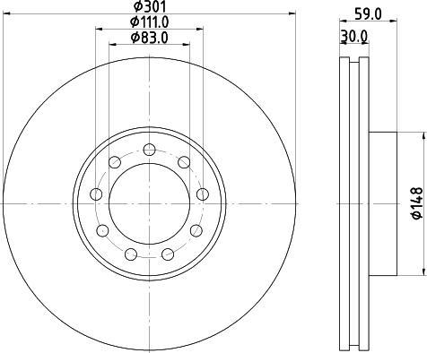 Pagid 54776 - Bremžu diski www.autospares.lv